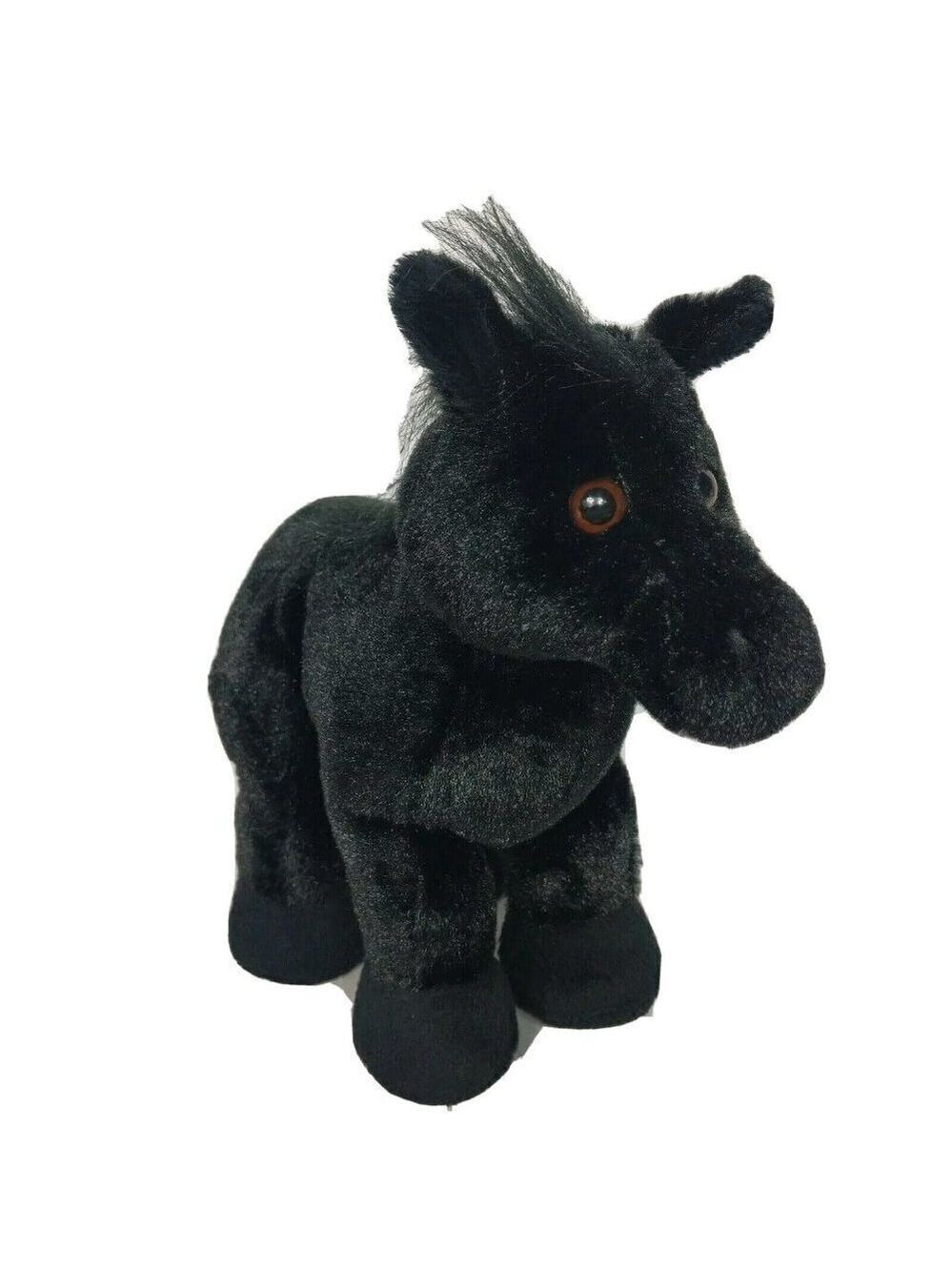 Ganz Webkinz Black Stallion Horse Plush Stuffed Animal